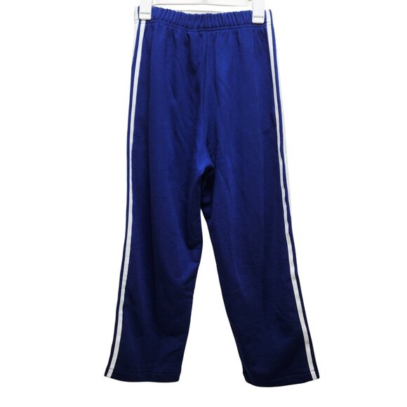 Adidas Originals Blue Track Pants With White Stripes Unisex Size 4 us S - Picture 3 of 10